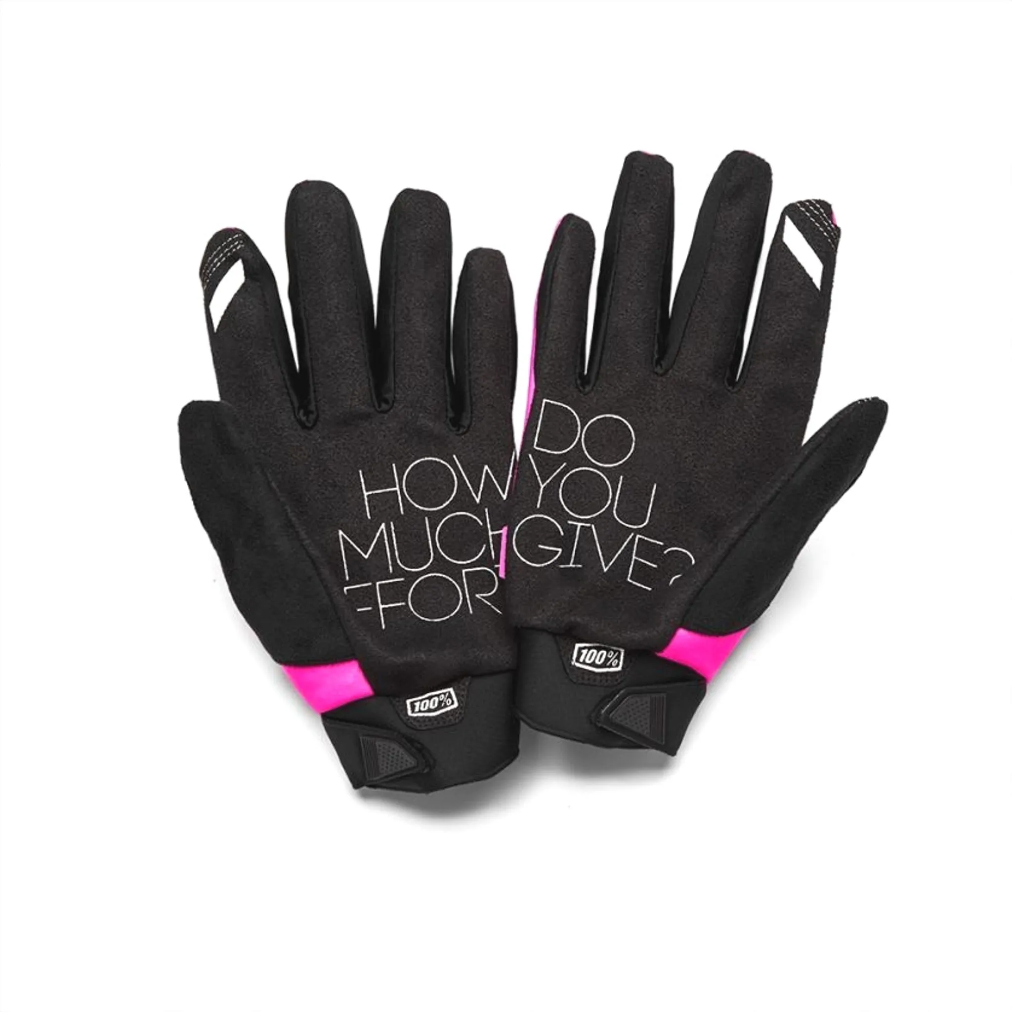 100% Brisker Women’s Cold Weather Gloves Neon Pink & Black