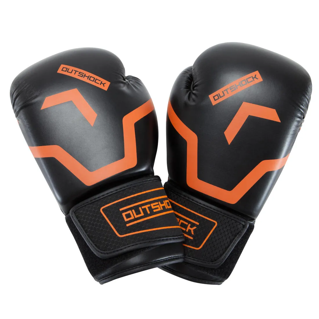 500 Intermediate Boxing Gloves - Black/Orange