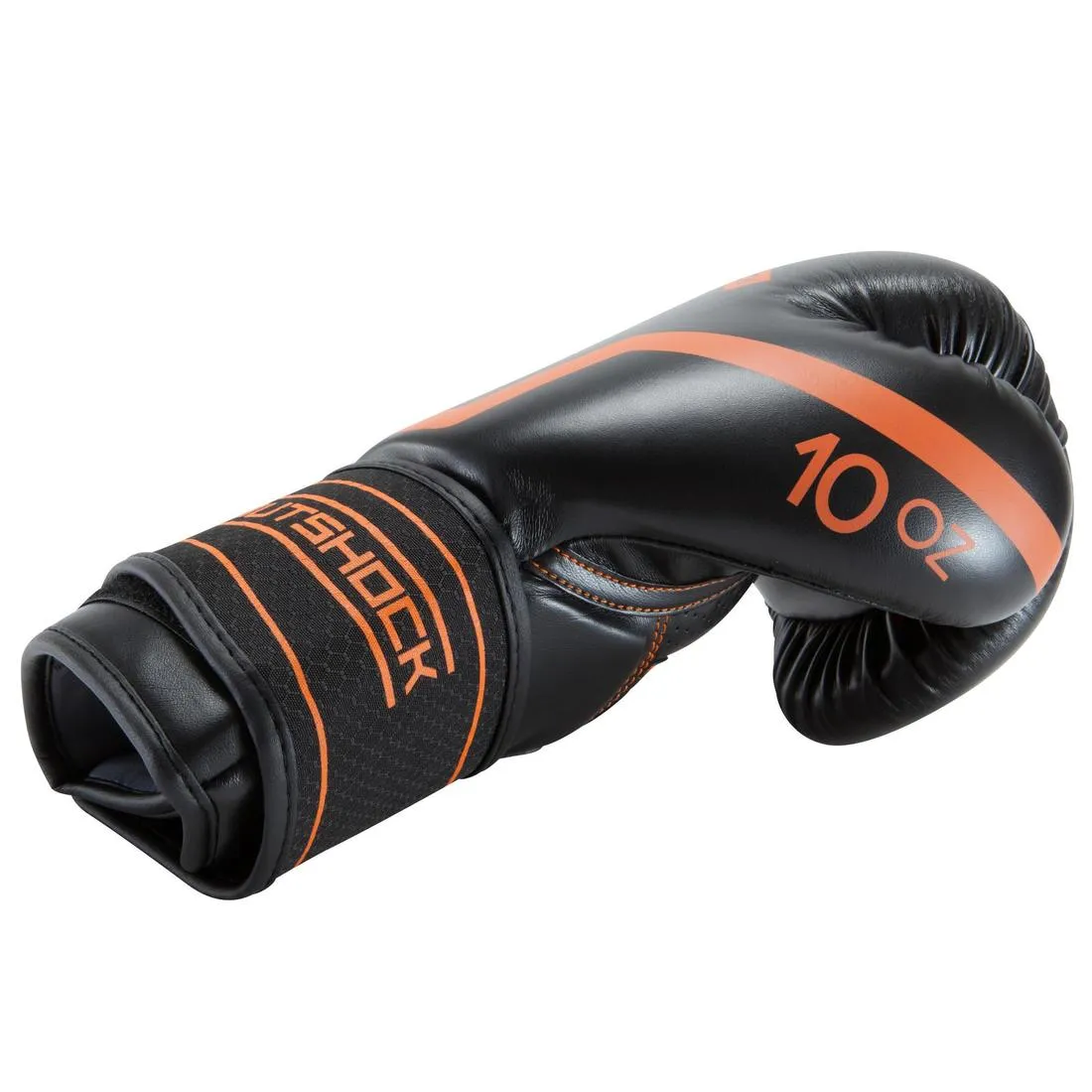 500 Intermediate Boxing Gloves - Black/Orange