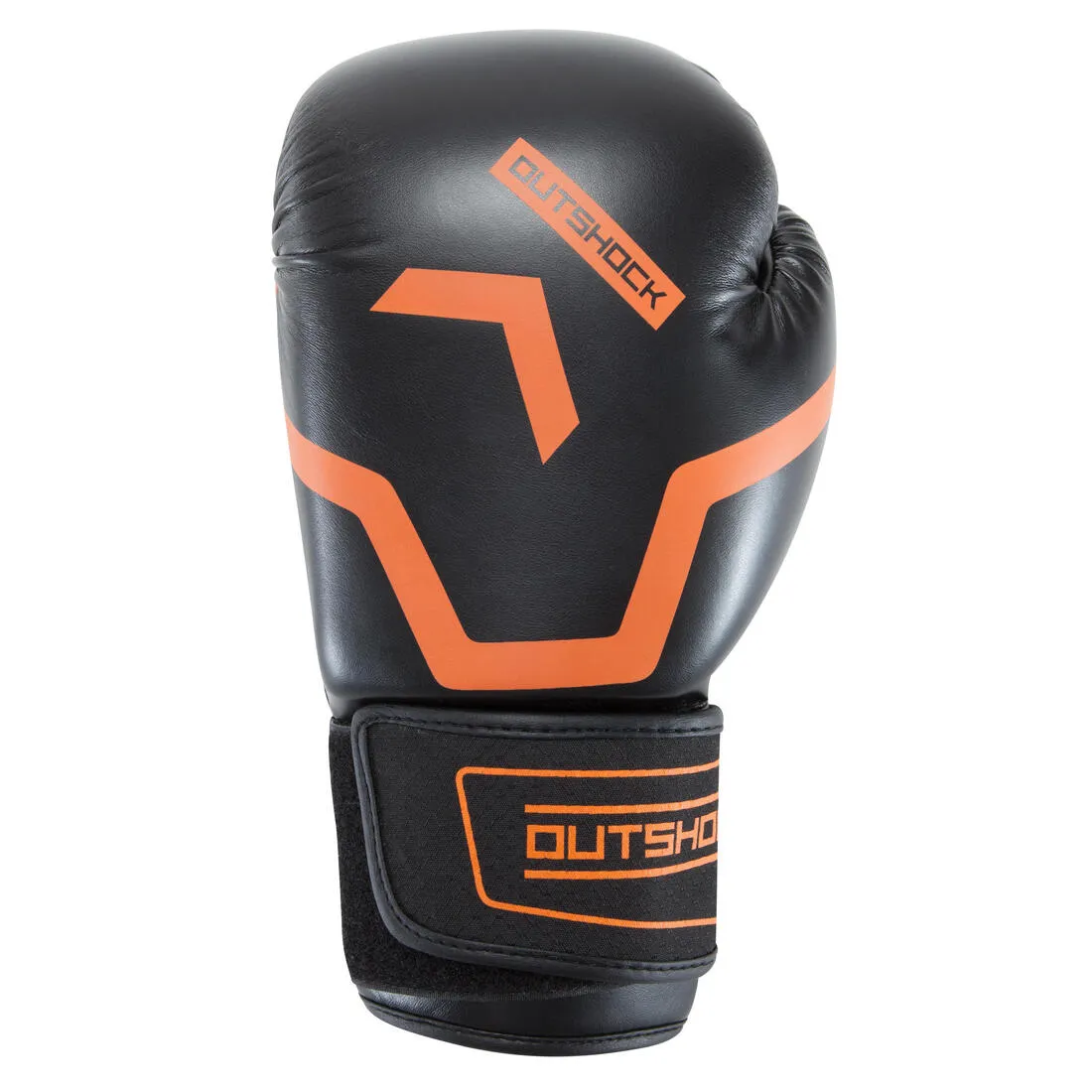 500 Intermediate Boxing Gloves - Black/Orange