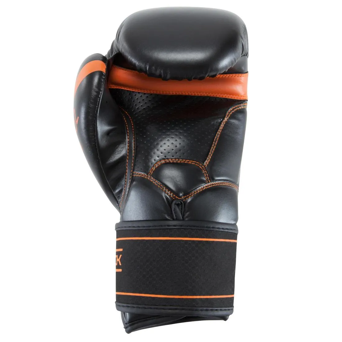 500 Intermediate Boxing Gloves - Black/Orange