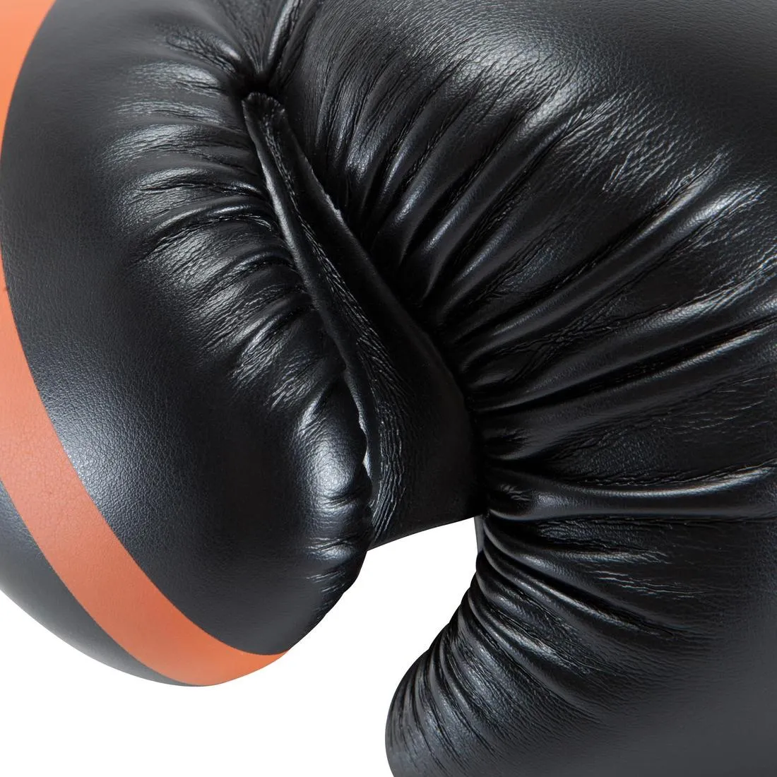 500 Intermediate Boxing Gloves - Black/Orange