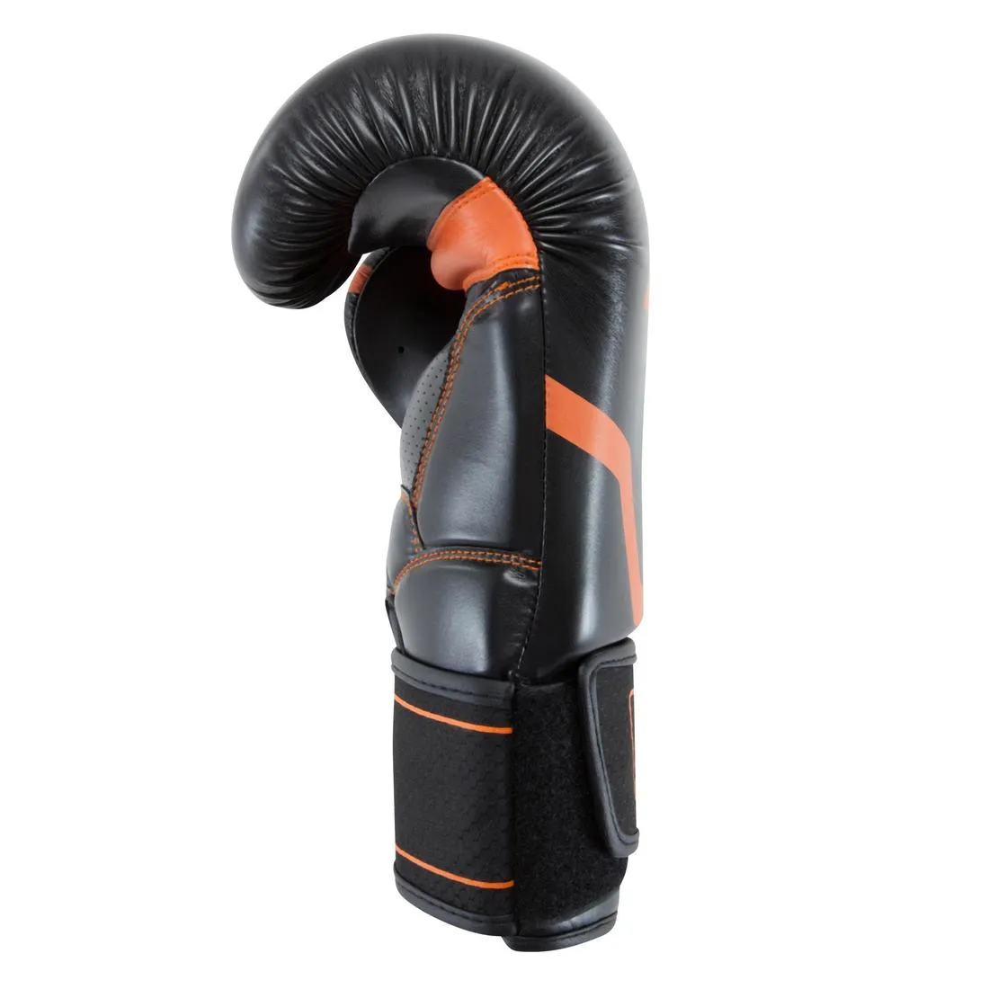 500 Intermediate Boxing Gloves - Black/Orange
