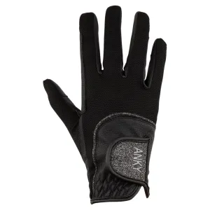 Anky gloves technical mesh in Black  glitter