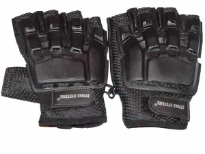 Armour half-finger leather gloves