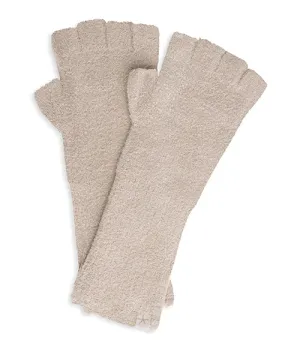 Barefoot Dreams Fingerless Gloves One Size - Taupe
