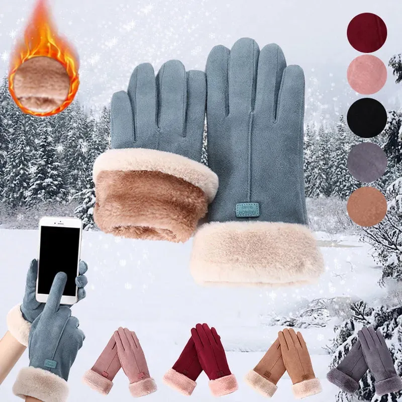 BodiModi Arctic Touch Winter Touchscreen Cashmere Plush Double Thick Gloves
