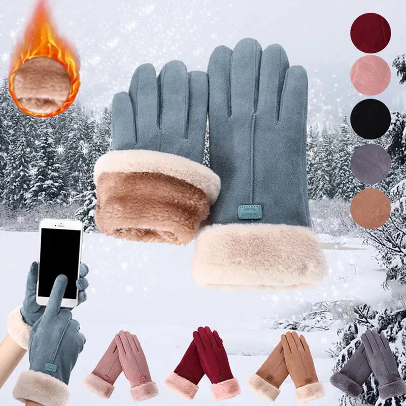 BodiModi Arctic Touch Winter Touchscreen Cashmere Plush Double Thick Gloves