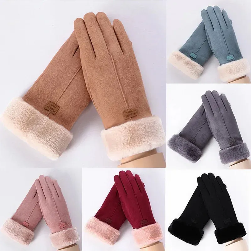 BodiModi Arctic Touch Winter Touchscreen Cashmere Plush Double Thick Gloves