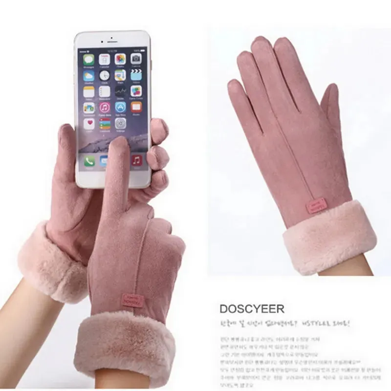 BodiModi Arctic Touch Winter Touchscreen Cashmere Plush Double Thick Gloves
