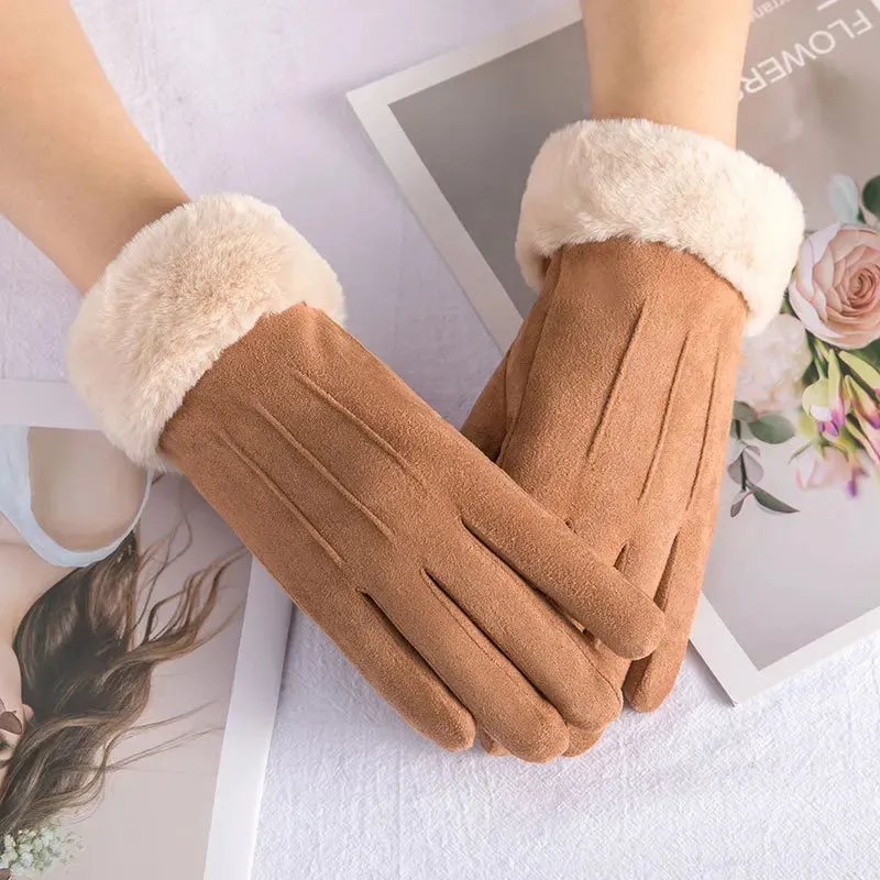 BodiModi Arctic Touch Winter Touchscreen Cashmere Plush Double Thick Gloves