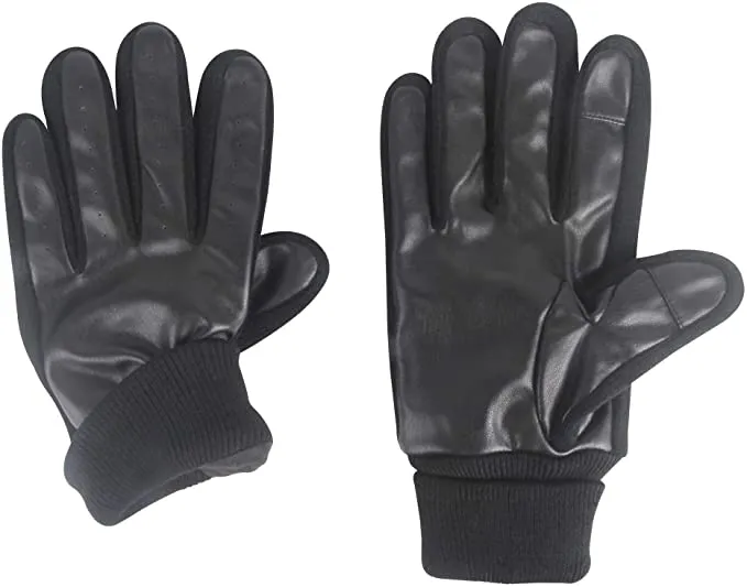 Brand new Kenneth Cole REACTION mens Touchscreen Warm Winter Gloves Cold Weather Gloves, Sz XL! Black