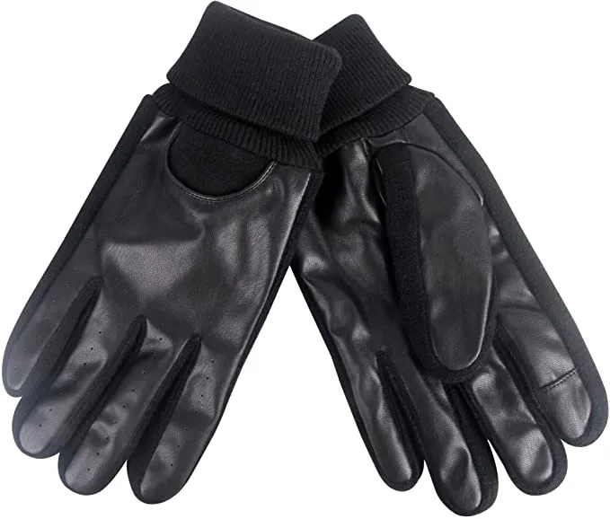Brand new Kenneth Cole REACTION mens Touchscreen Warm Winter Gloves Cold Weather Gloves, Sz XL! Black