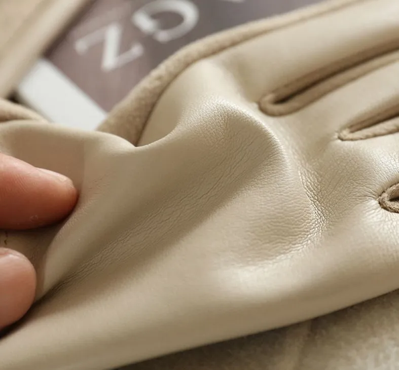 Buy One Get One Free! Suede Gloves for Women, Thickened and Lined with Fur for Winter, Keeping Warm, Windproof, Waterproof, and Touchscreen-Compatible, Outdoor Cycling Gloves.C-241105-2