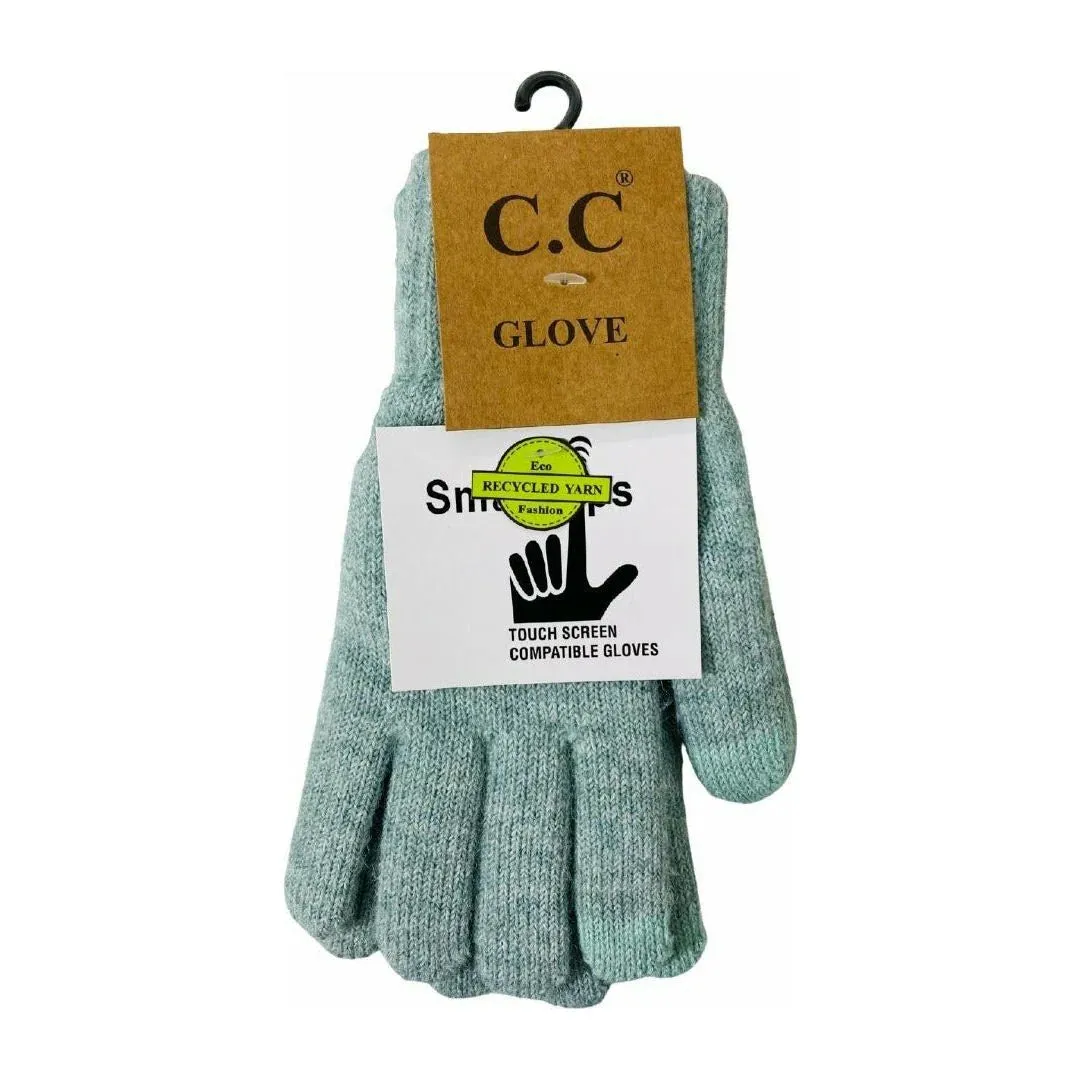 C.C. Beanie Soft Recycled Yarn Gloves