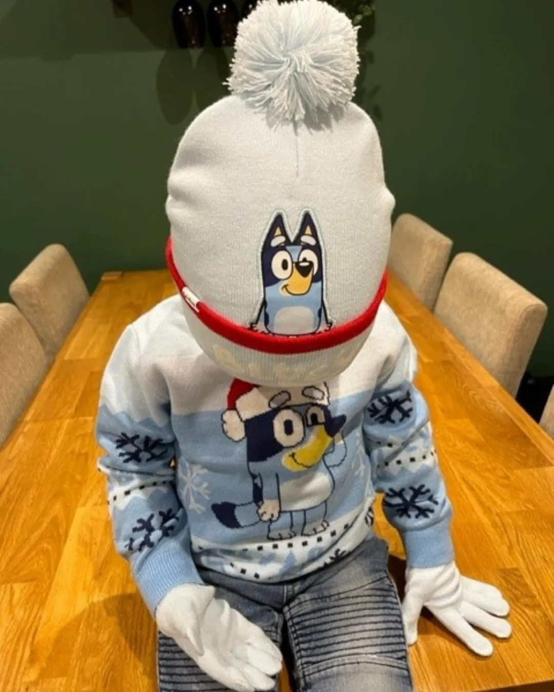 Children's Aqua Blue Gloves