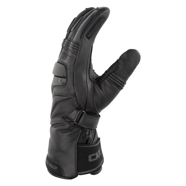 CKX Alaska Leather Snowmobile Winter Gloves Unisex - Black