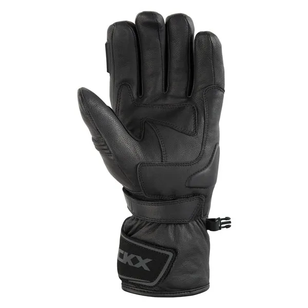 CKX Alaska Leather Snowmobile Winter Gloves Unisex - Black