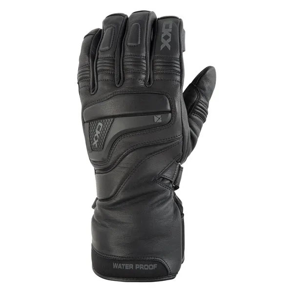 CKX Alaska Leather Snowmobile Winter Gloves Unisex - Black