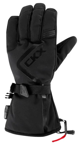 CKX Throttle 2.0 Leather/Fabric Gloves Snowmobile Winter Unisex Black