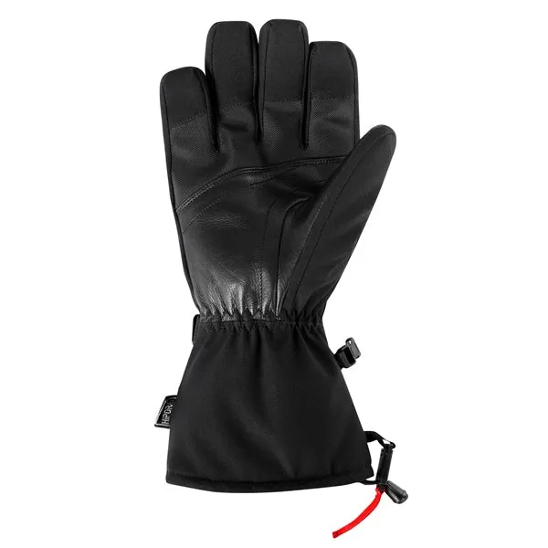 CKX Throttle 2.0 Leather/Fabric Gloves Snowmobile Winter Unisex Black