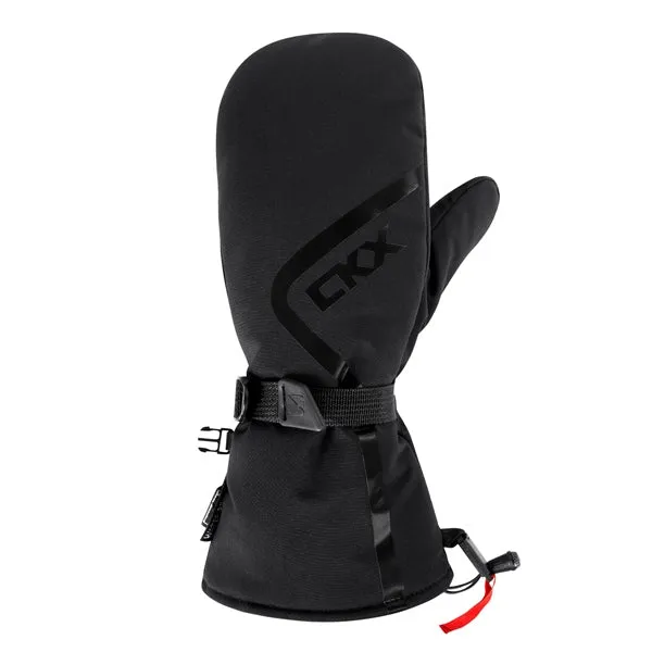 CKX Throttle 2.0 Mittens Leather/Fabric Snowmobile Winter Unisex Black