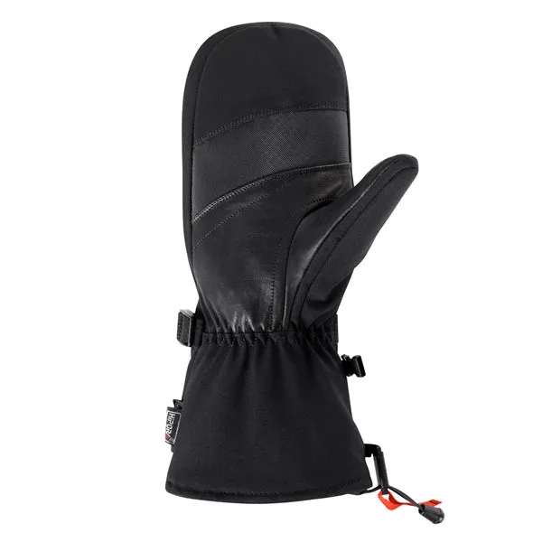 CKX Throttle 2.0 Mittens Leather/Fabric Snowmobile Winter Unisex Black