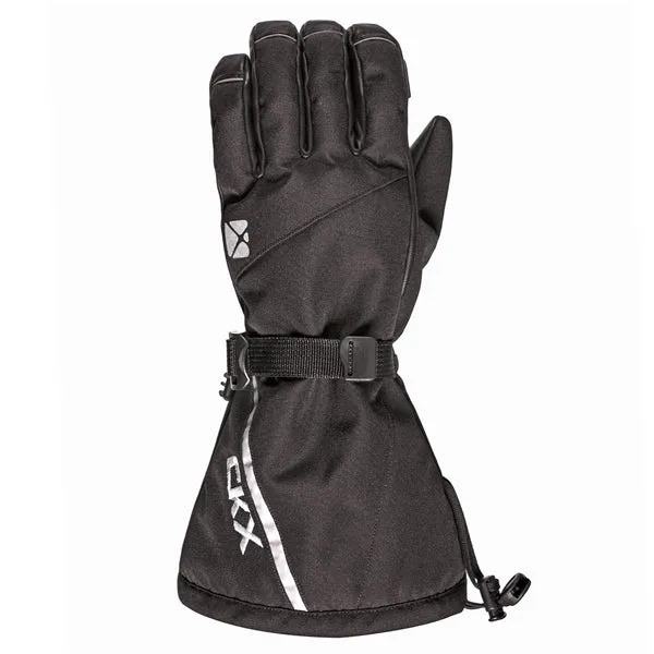 CKX Yukon Leather/Fabric Gloves Snowmobile Winter Unisex Black
