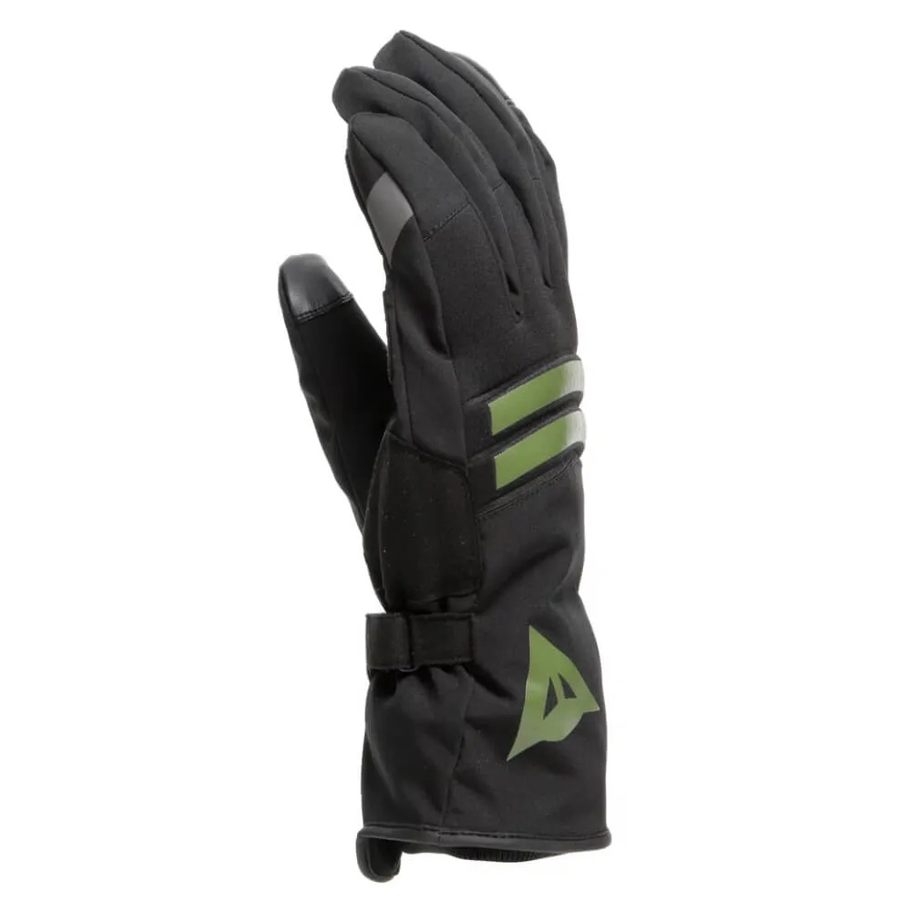Dainese Plaza 3 D-Dry Gloves Black / Bronze Green