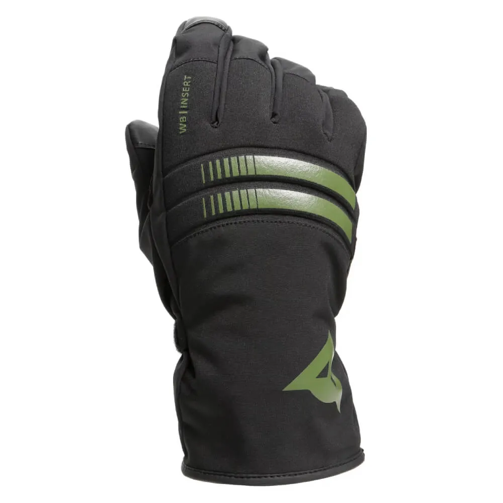 Dainese Plaza 3 D-Dry Gloves Black / Bronze Green