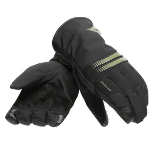 Dainese Plaza 3 D-Dry Gloves Black / Bronze Green
