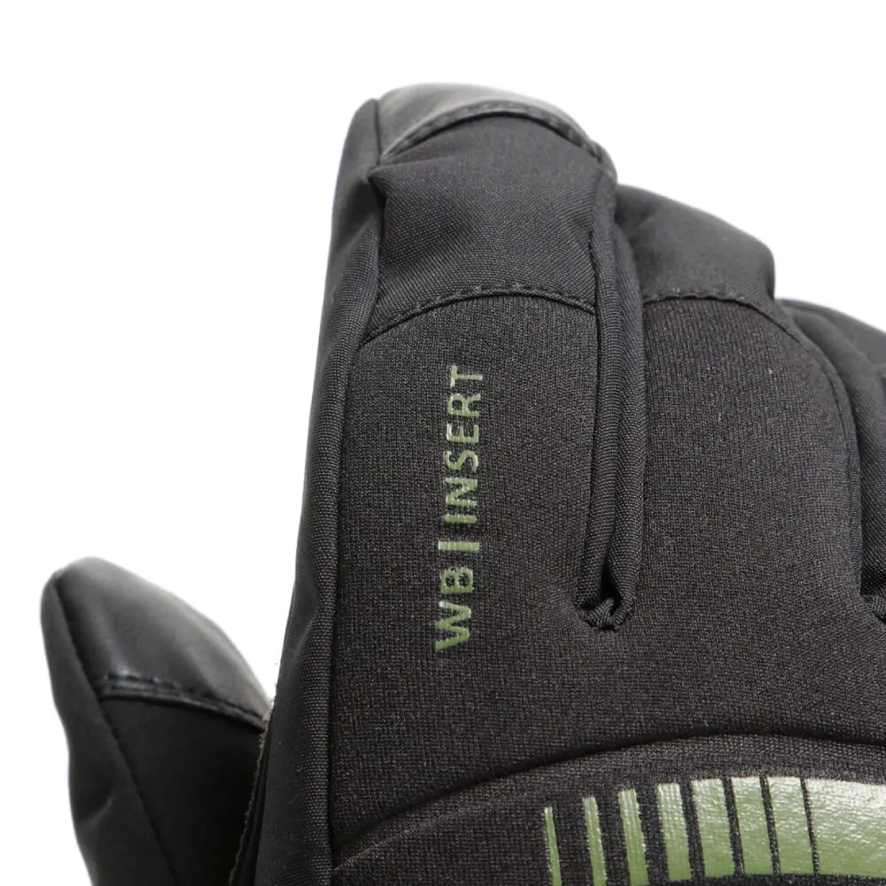 Dainese Plaza 3 D-Dry Gloves Black / Bronze Green