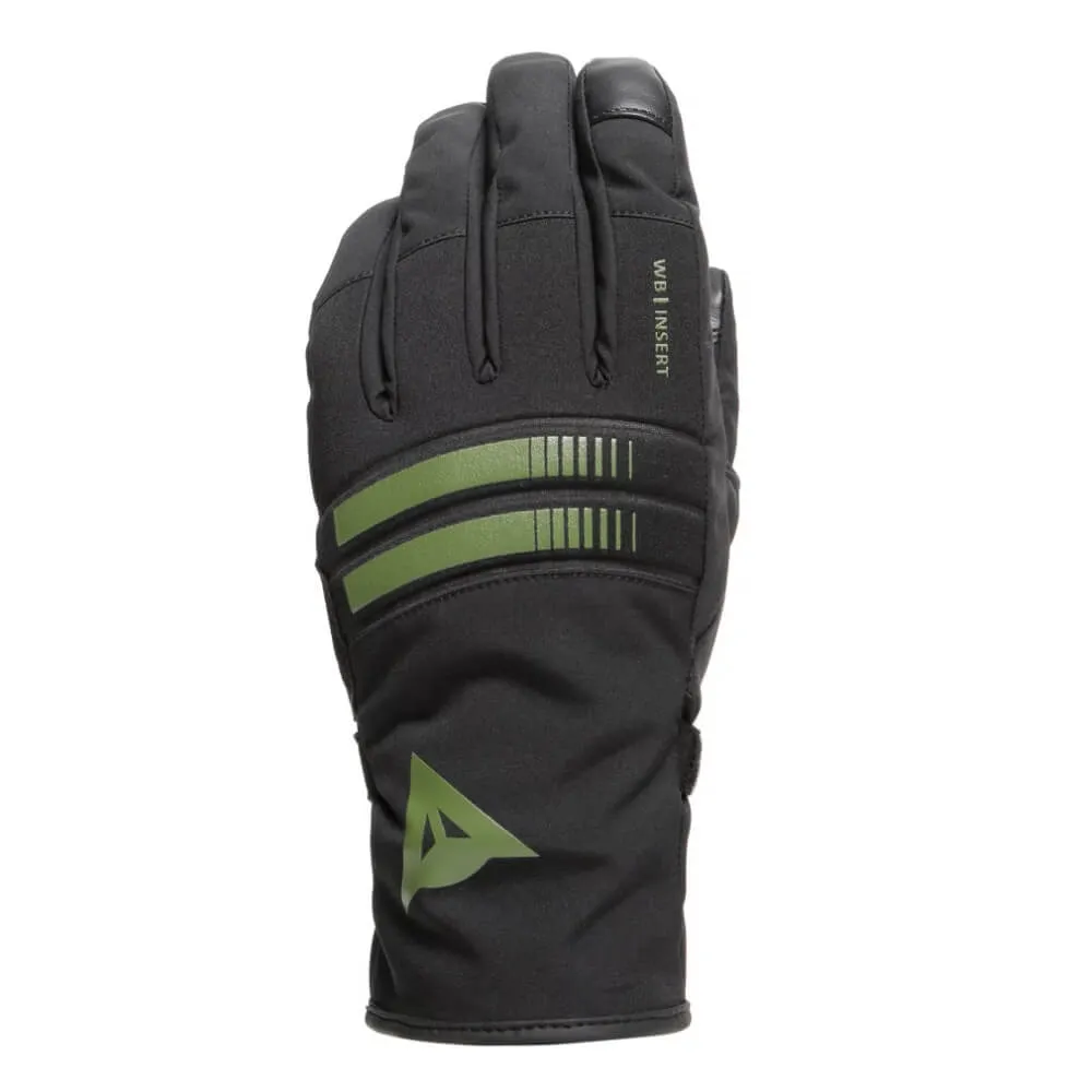 Dainese Plaza 3 Women's D-Dry Gloves Black / Bronze-Green