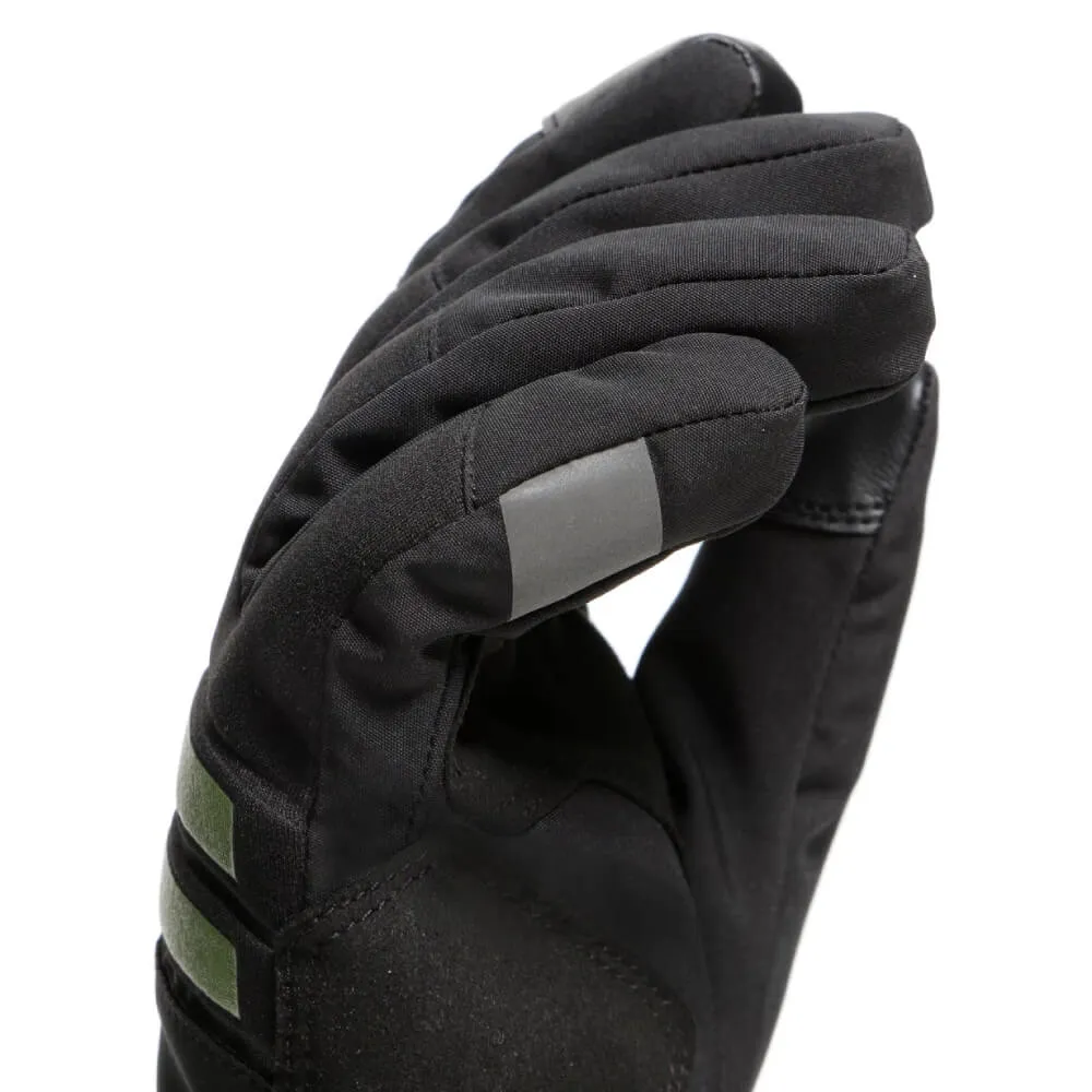 Dainese Plaza 3 Women's D-Dry Gloves Black / Bronze-Green