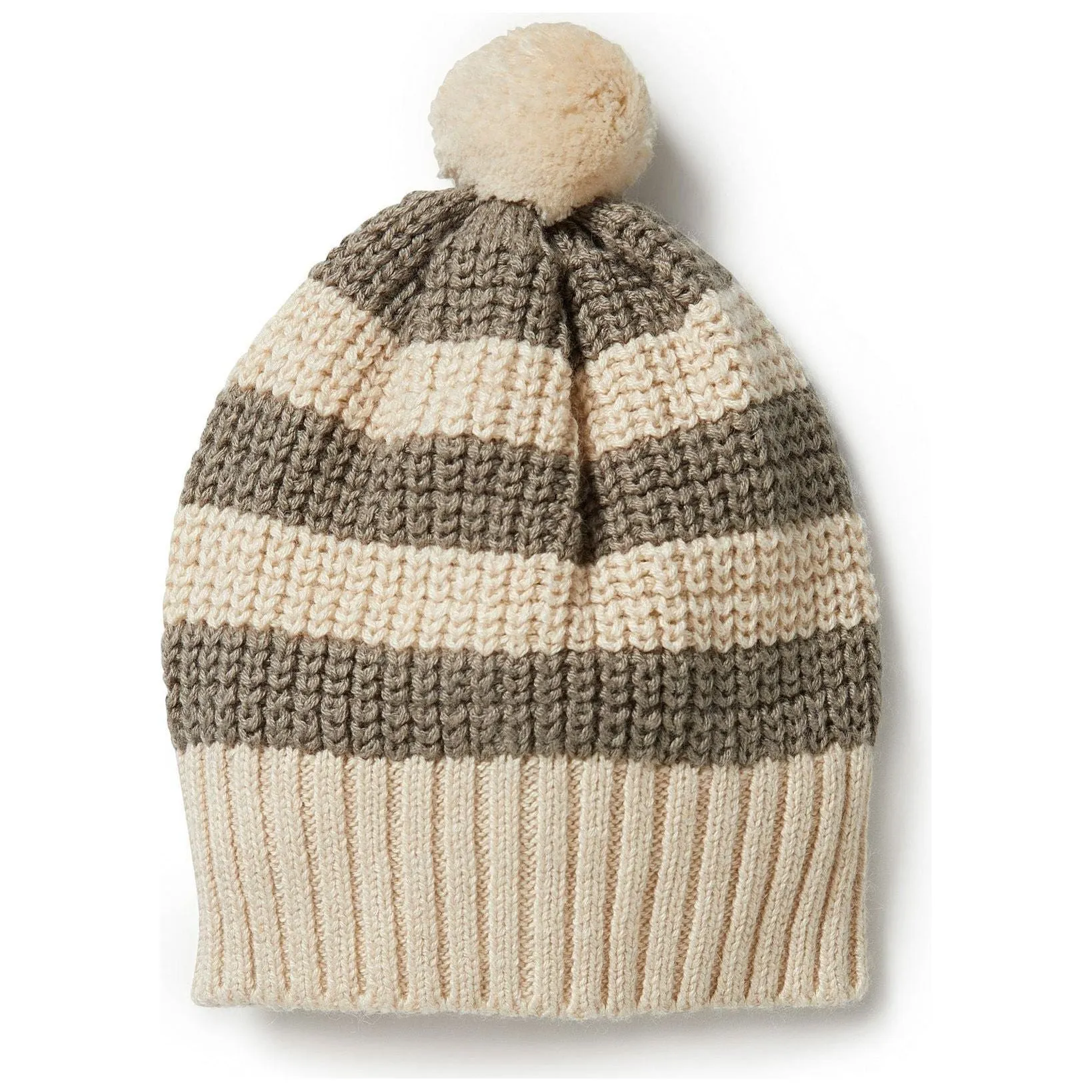 Dark Ivy - Knitted Stripe Hat