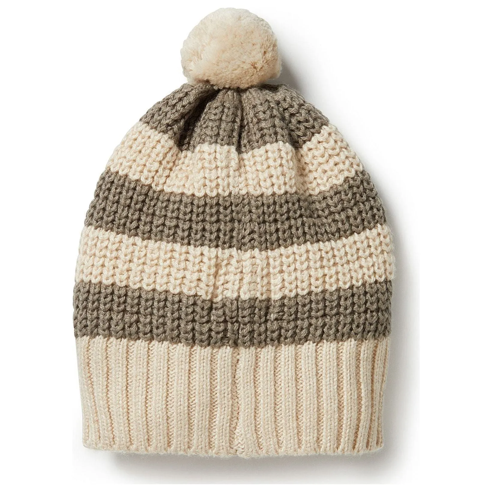Dark Ivy - Knitted Stripe Hat