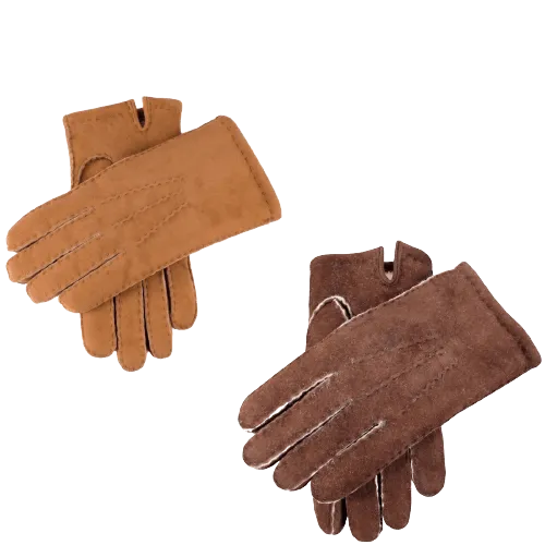 Dents Mens Hand Sewn Real Lambskin Gloves Warm Winter Fleecy Lining 5-1553 York