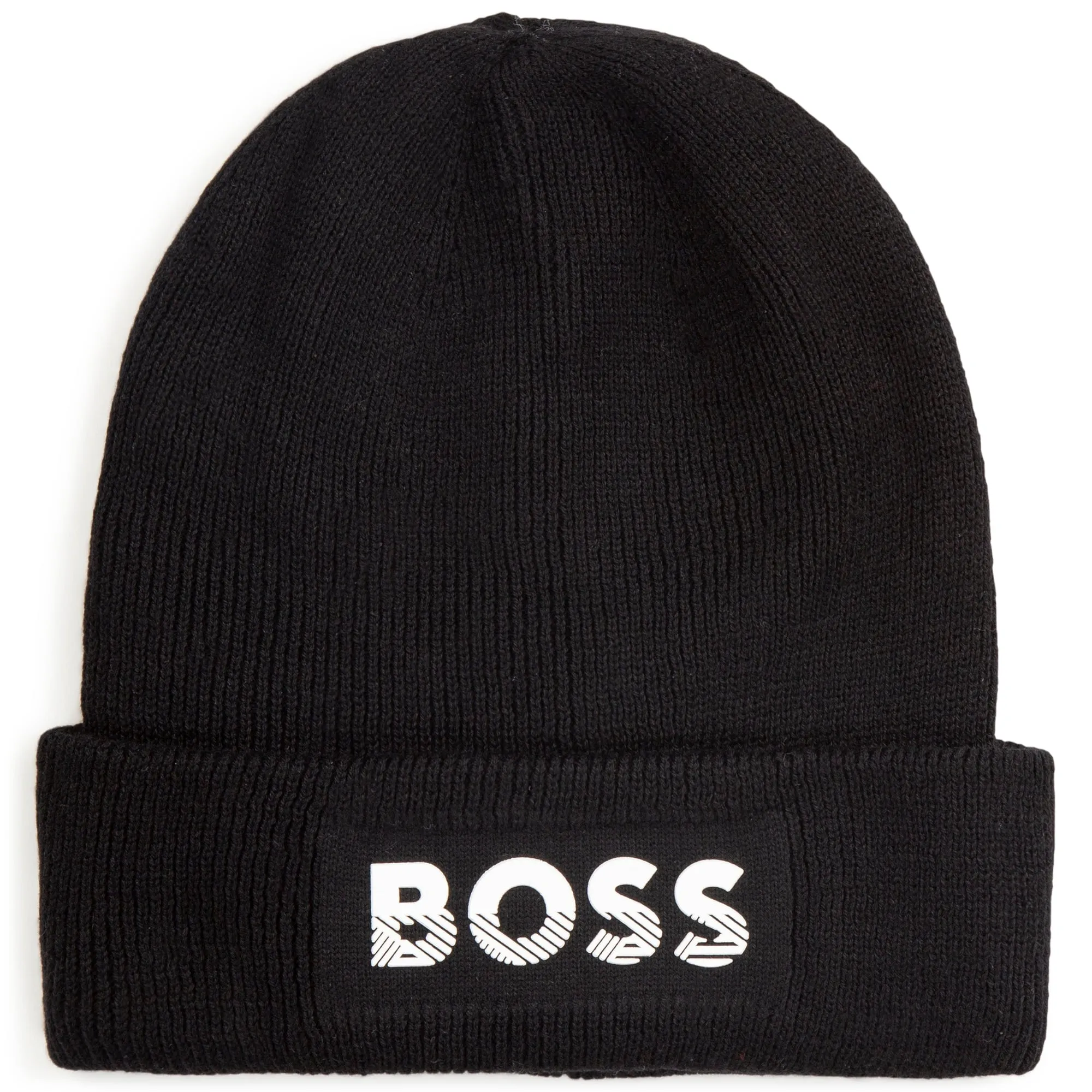 Double-Layer Knitted Hat - Black