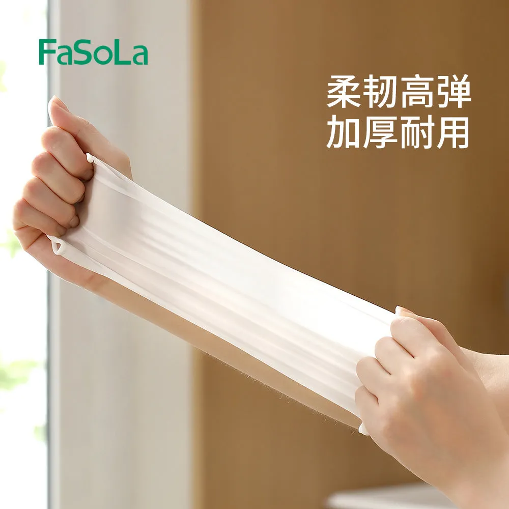 FaSoLa Nitrile Household Gloves S Size - Semi-Transparent White, 30 Pieces