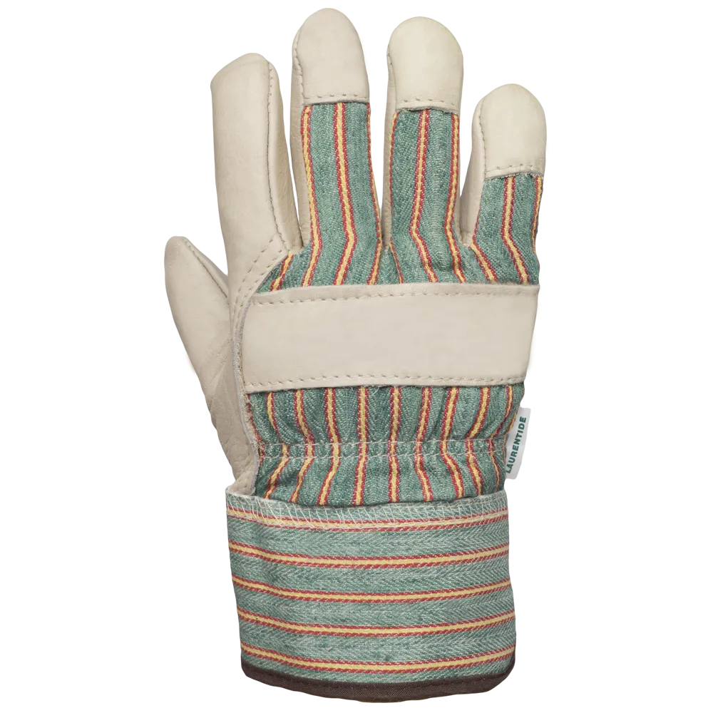 Fleece Lined Cowhide/Cotton Gloves - 3019