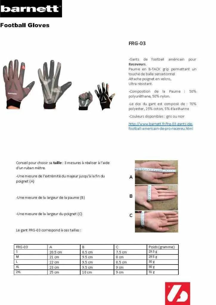 FRG-03 The best receiver football gloves, RE,DB,RB, grey