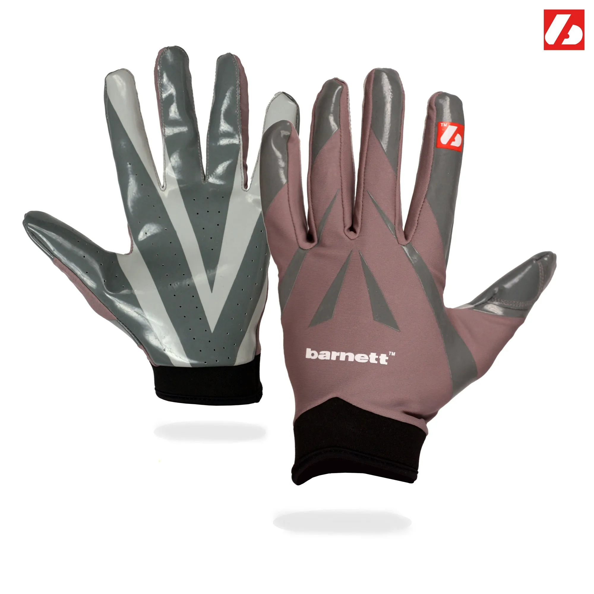 FRG-03 The best receiver football gloves, RE,DB,RB, grey