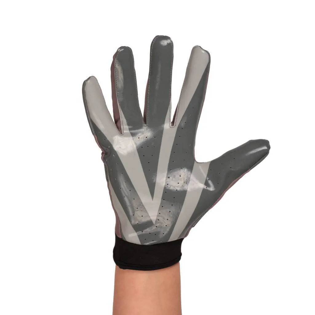 FRG-03 The best receiver football gloves, RE,DB,RB, grey