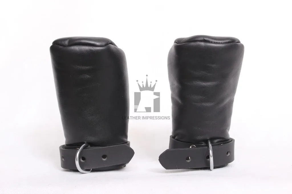 Genuine Leather Bondage Gloves