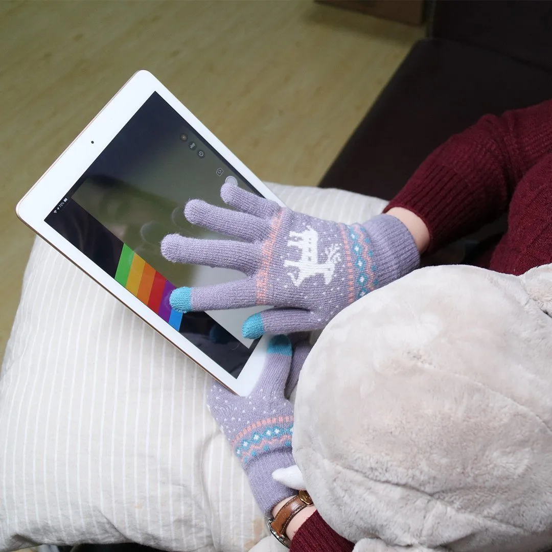 Gestricktere Touchscreen-Handschuhe (Ein Paar)