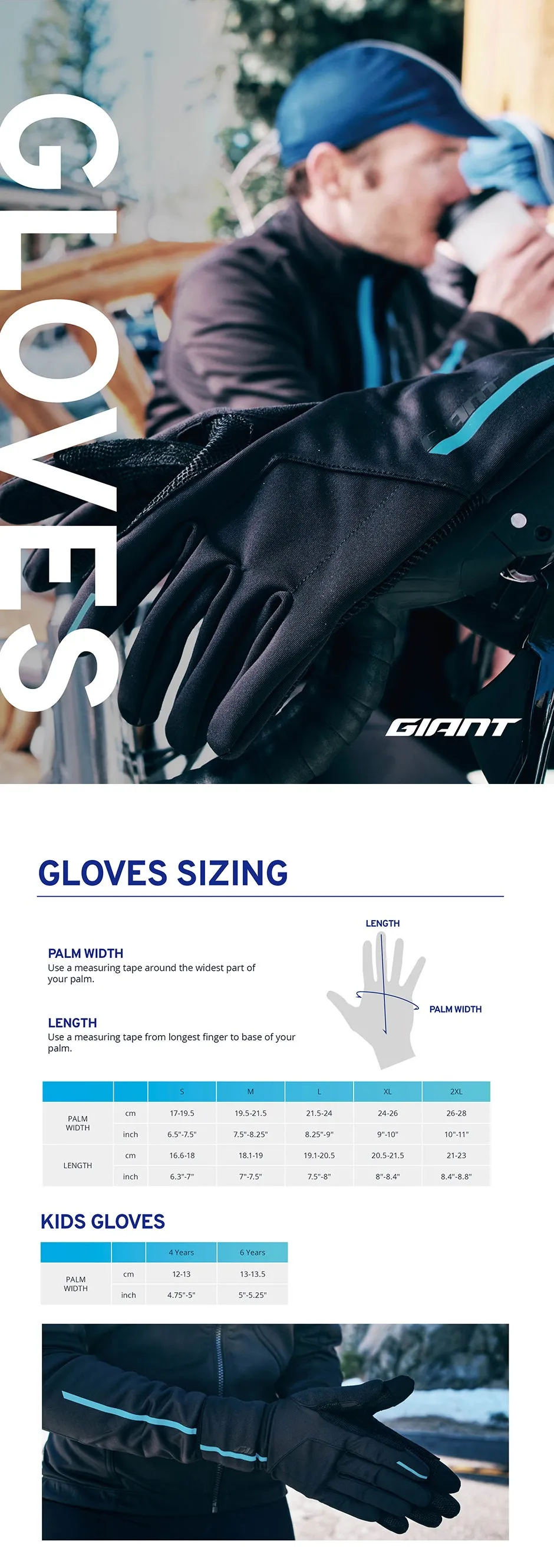 GIANT PODIUM GEL LONG FINGER GLOVES