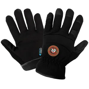 Global Glove & Safety HR3200INT Hot Rod Gloves® Black, Low Temperature, Insulated, Waterproof, Synthetic Leather Palm Performance Gloves, Spandex Back