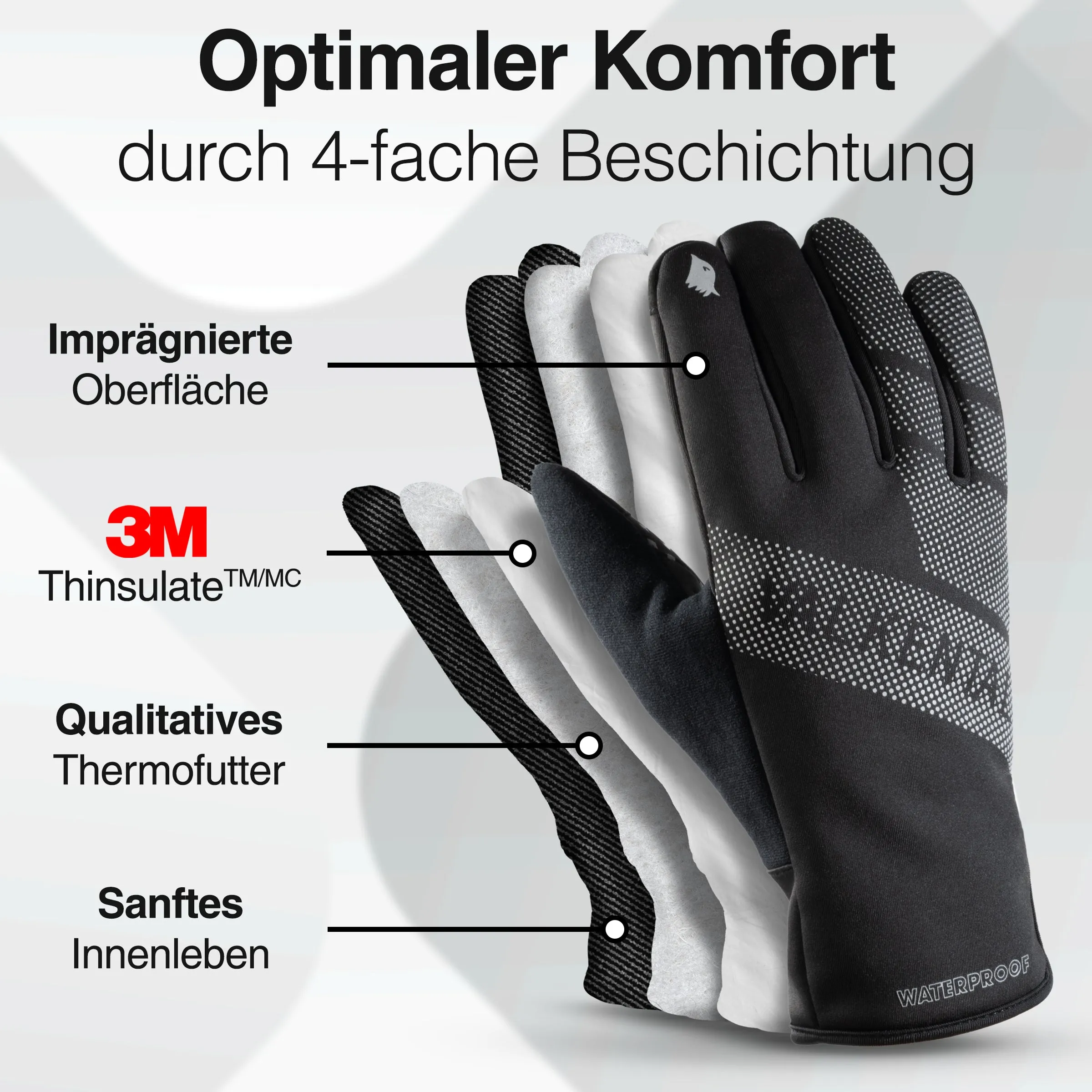 GloRider Ultra - Wasserdichter Winterhandschuh mit 3M Isolation - Auslaufmodell