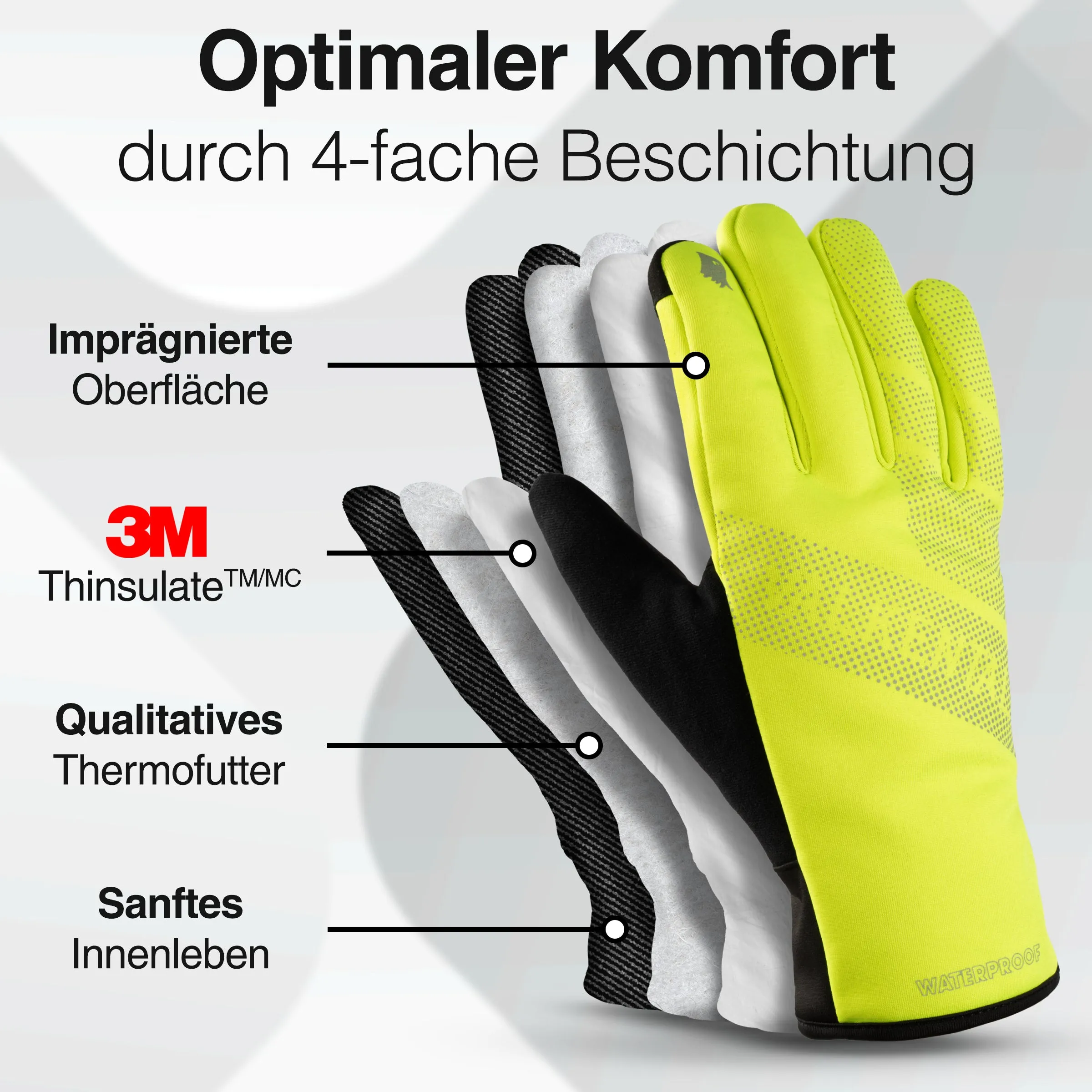 GloRider Ultra - Wasserdichter Winterhandschuh mit 3M Isolation - Auslaufmodell