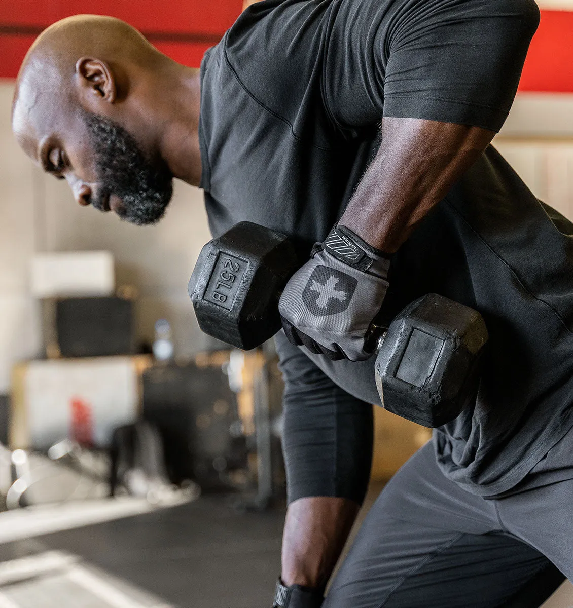 Harbinger Men's Shield Protect Weight Lifting Gloves - Black
